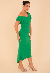 Atom Label Emerald Green Mercury Dress