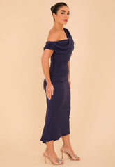 Atom Label Navy Mercury Dress