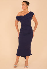 Atom Label Navy Mercury Dress