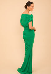 Atom Label Emerald Green Platinum Gown