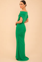 Atom Label Emerald Green Platinum Gown