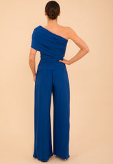 Atom Label Cobalt Blue Rhodium Jumpsuit