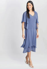 Gina Bacconi Blue Cheryl Dress and Jacket