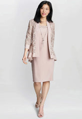 Gina Bacconi Blush Beverley Dress and Jacket