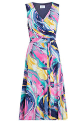 Gina Bacconi Anastacia Fit And Flare Jersey Dress
