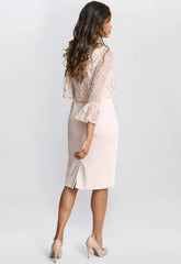 Gina Bacconi Antique Rose Pippa Beaded Jacket  Dress