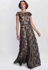 Gina Bacconi Keira 3D Flower Maxi Dress