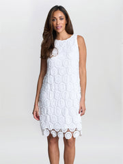 Gina Bacconi Fran Giupure Lace Shift Dress