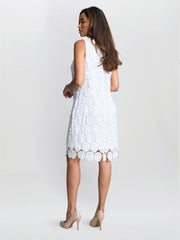 Gina Bacconi Fran Giupure Lace Shift Dress