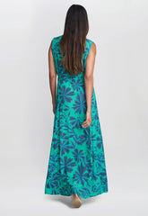 Gina Bacconi Blue Reagan Long Shirt Dress