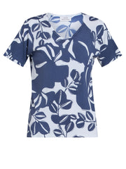 Gina Bacconi BLUE Barbie Lightweight Short Sleeve Sweater With Diamante Detail
