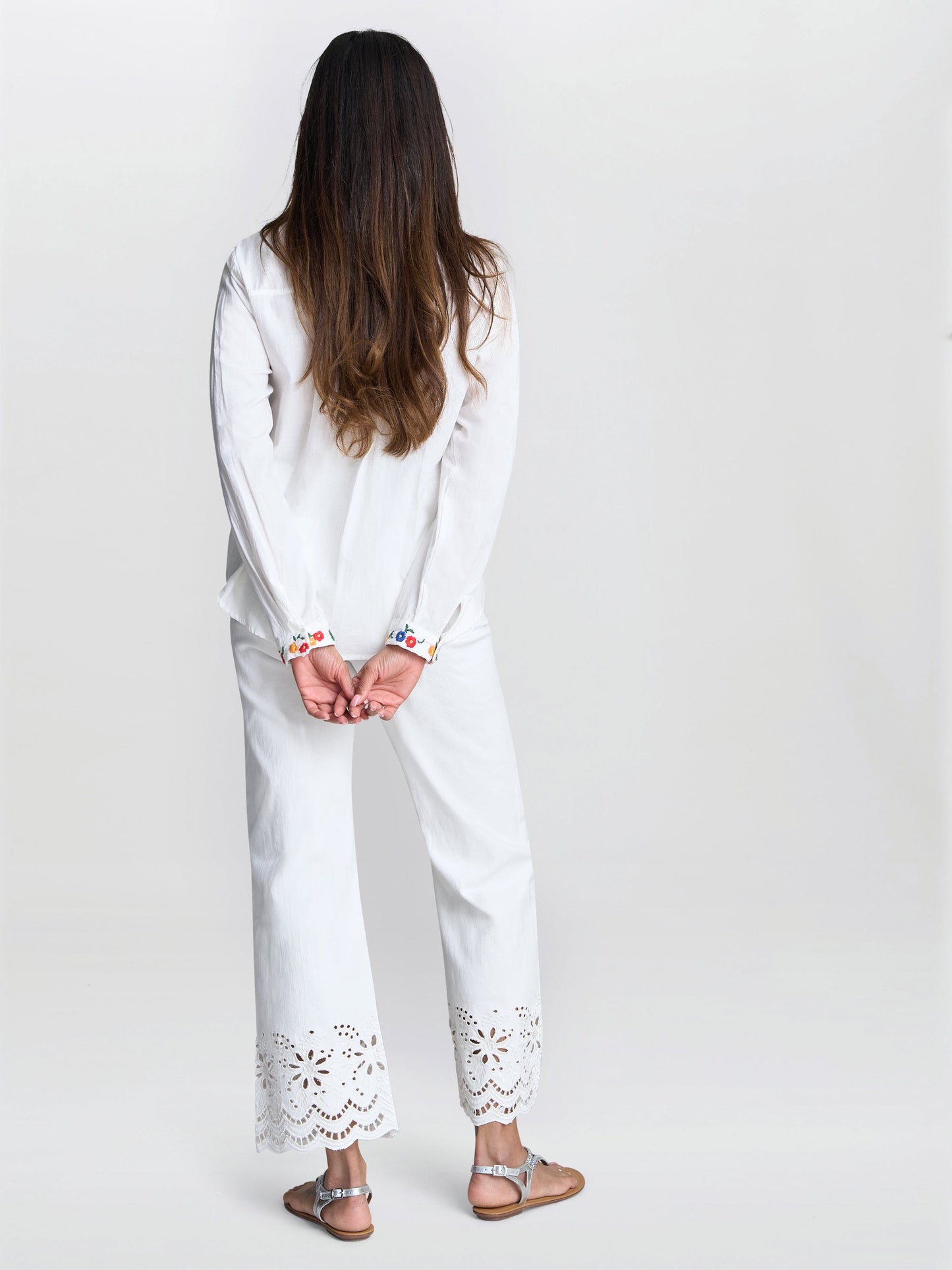 Gina Bacconi Clementine Embroidered Cotton Shirt