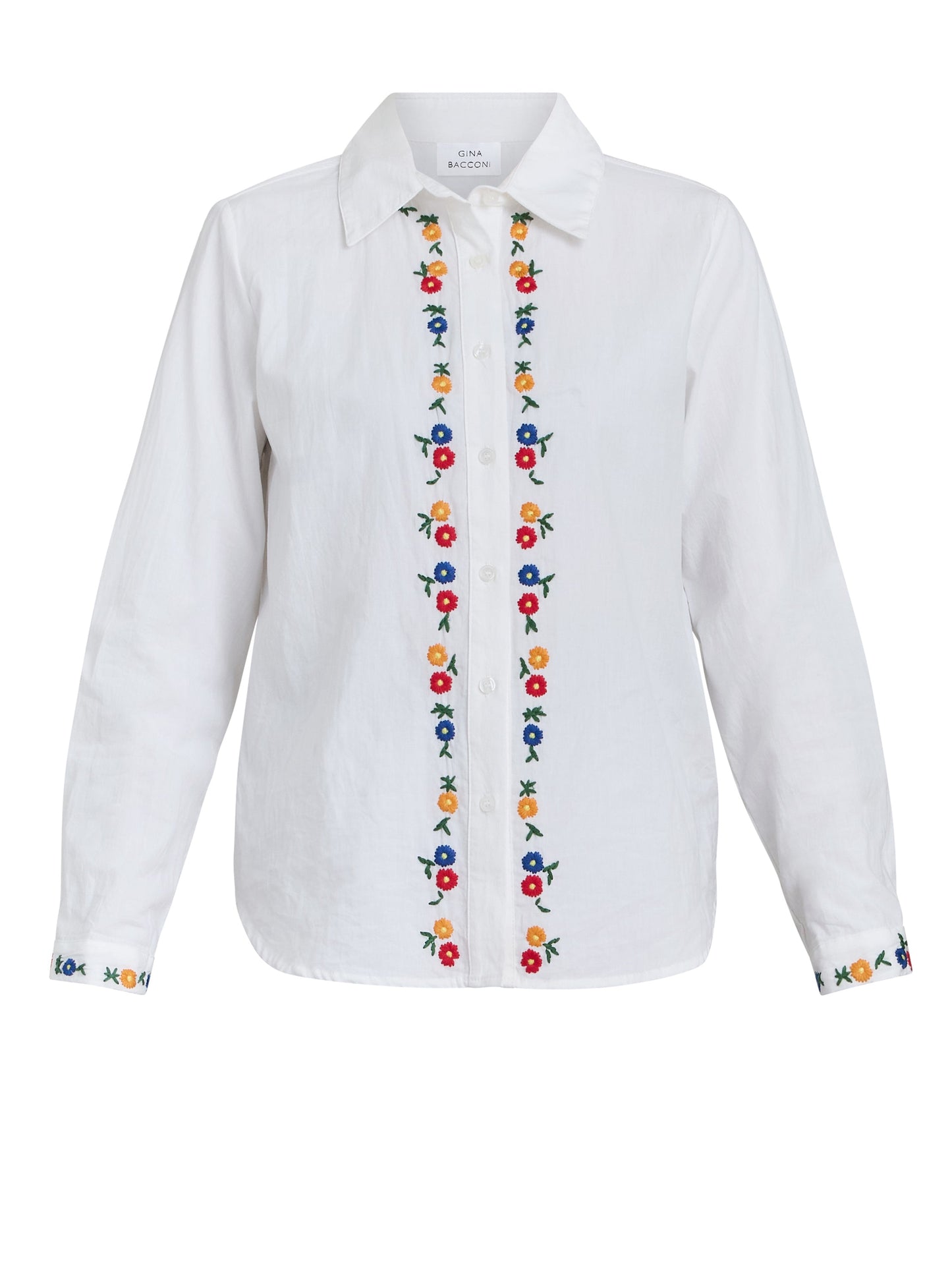 Gina Bacconi Clementine Embroidered Cotton Shirt
