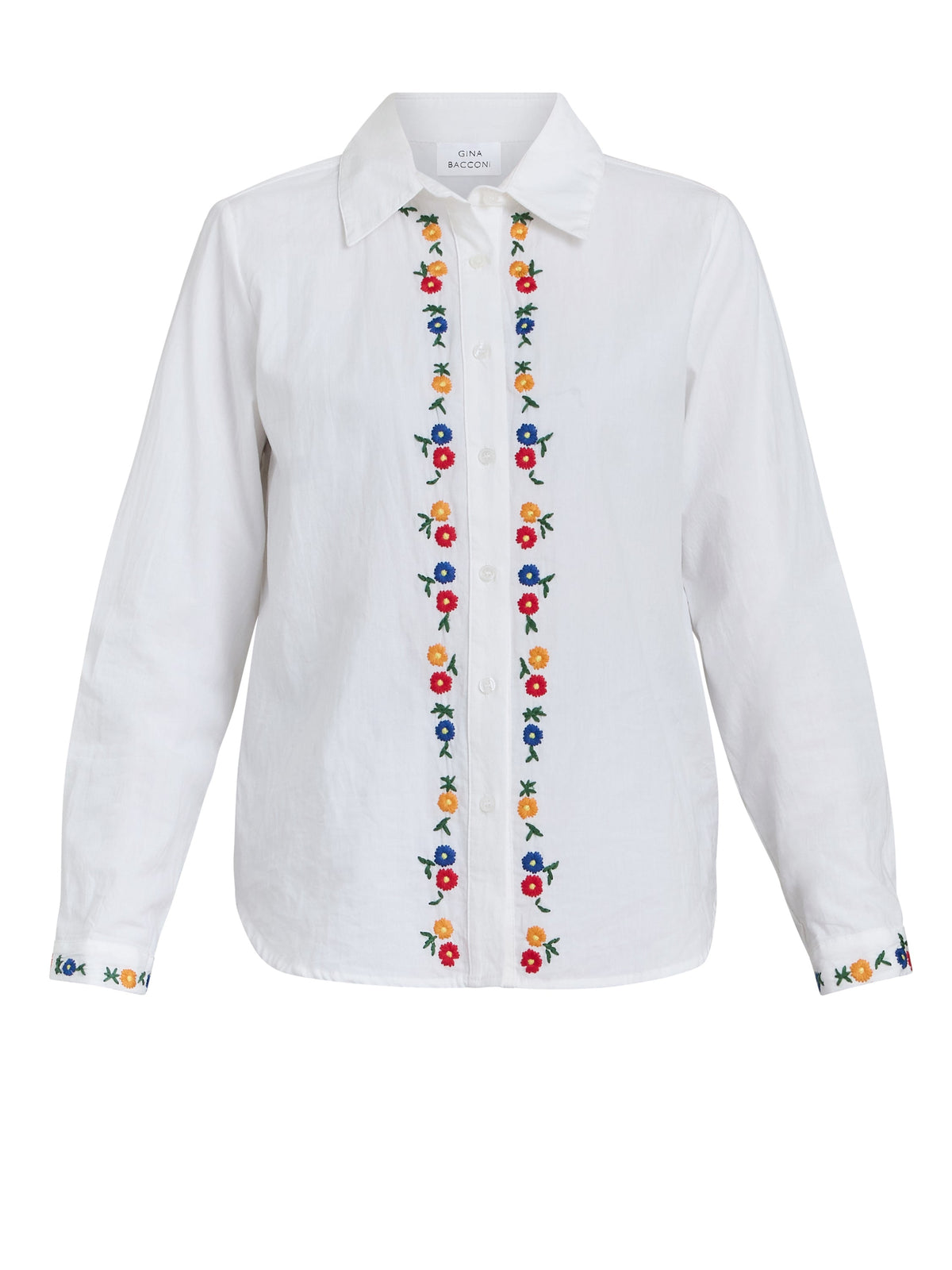Gina Bacconi Clementine Embroidered Cotton Shirt