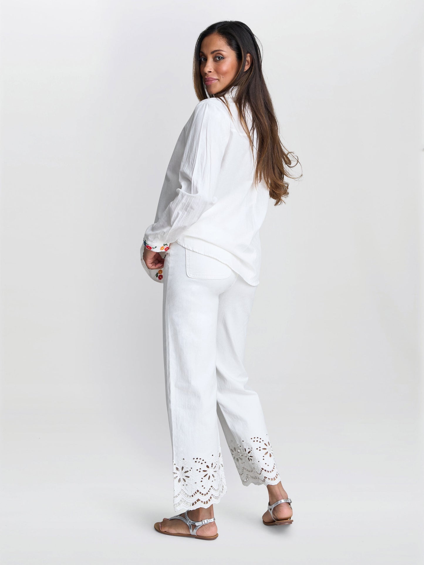 Gina Bacconi Clementine Embroidered Cotton Shirt