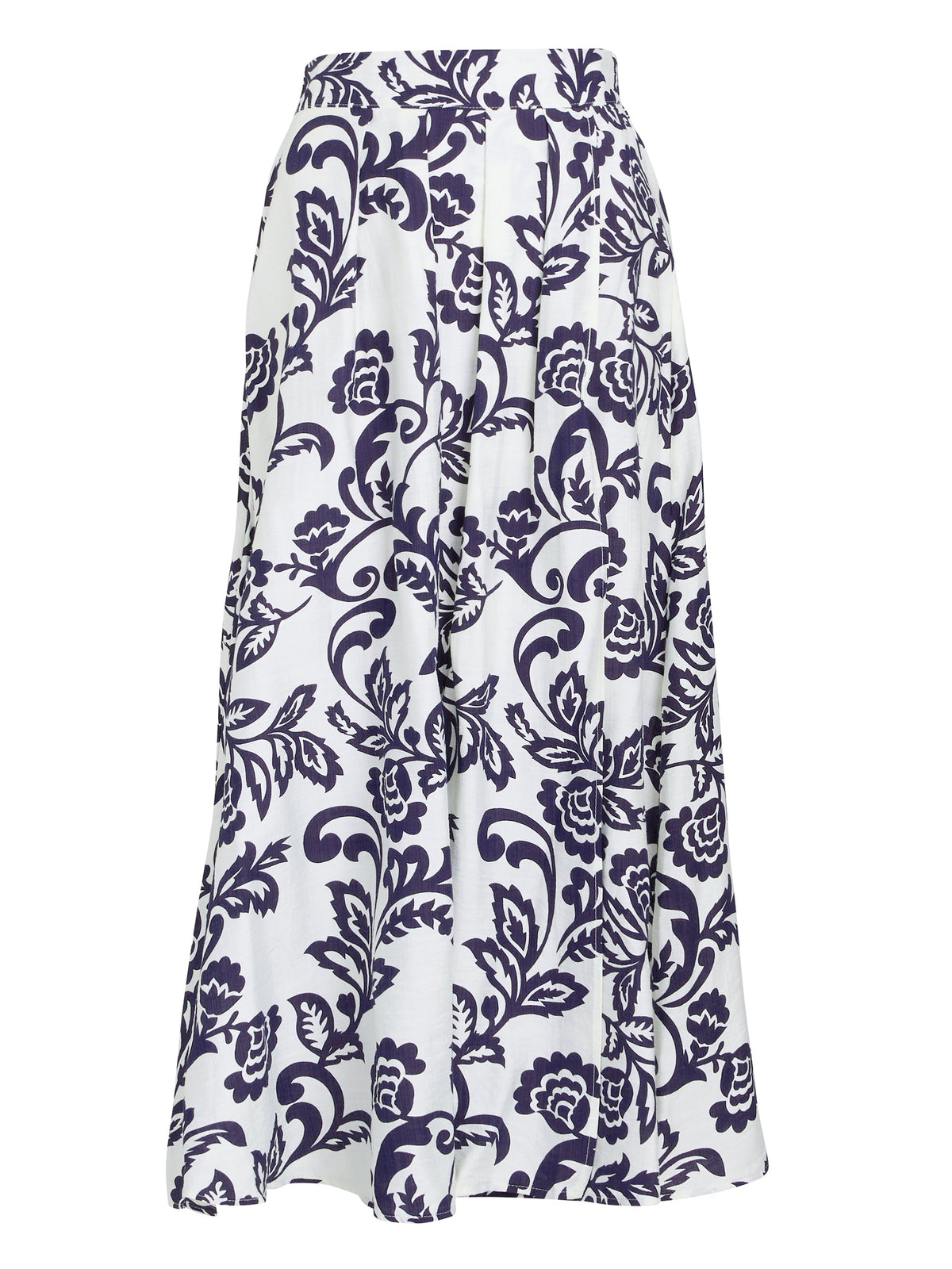 Gina Bacconi Navy / White Debbi Navy White Floral Skirt