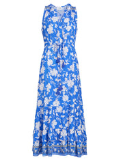 Gina Bacconi Blue Fawn Sleeveless Maxi Summer Dress
