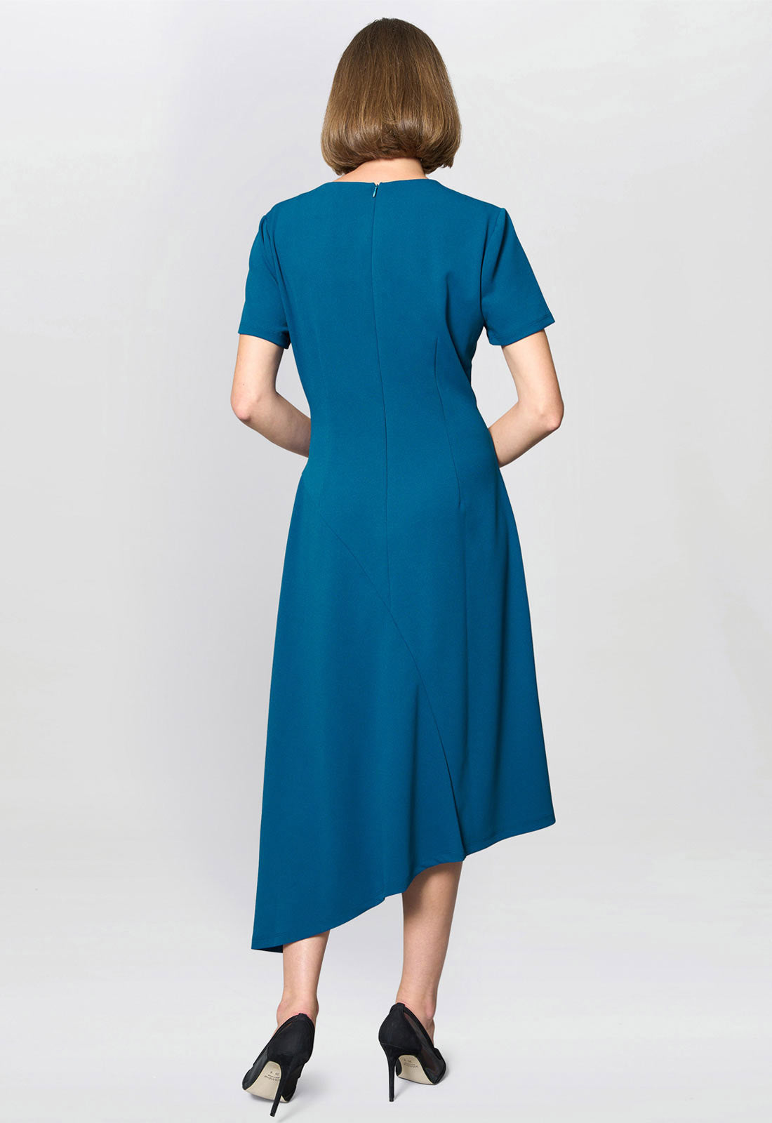 Gina Bacconi Blue Elma Fit And Flare Midi Dress