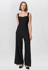 Gina Bacconi Black Emy Black Wide-Leg Jumpsuit