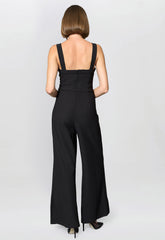 Gina Bacconi Black Emy Black Wide-Leg Jumpsuit