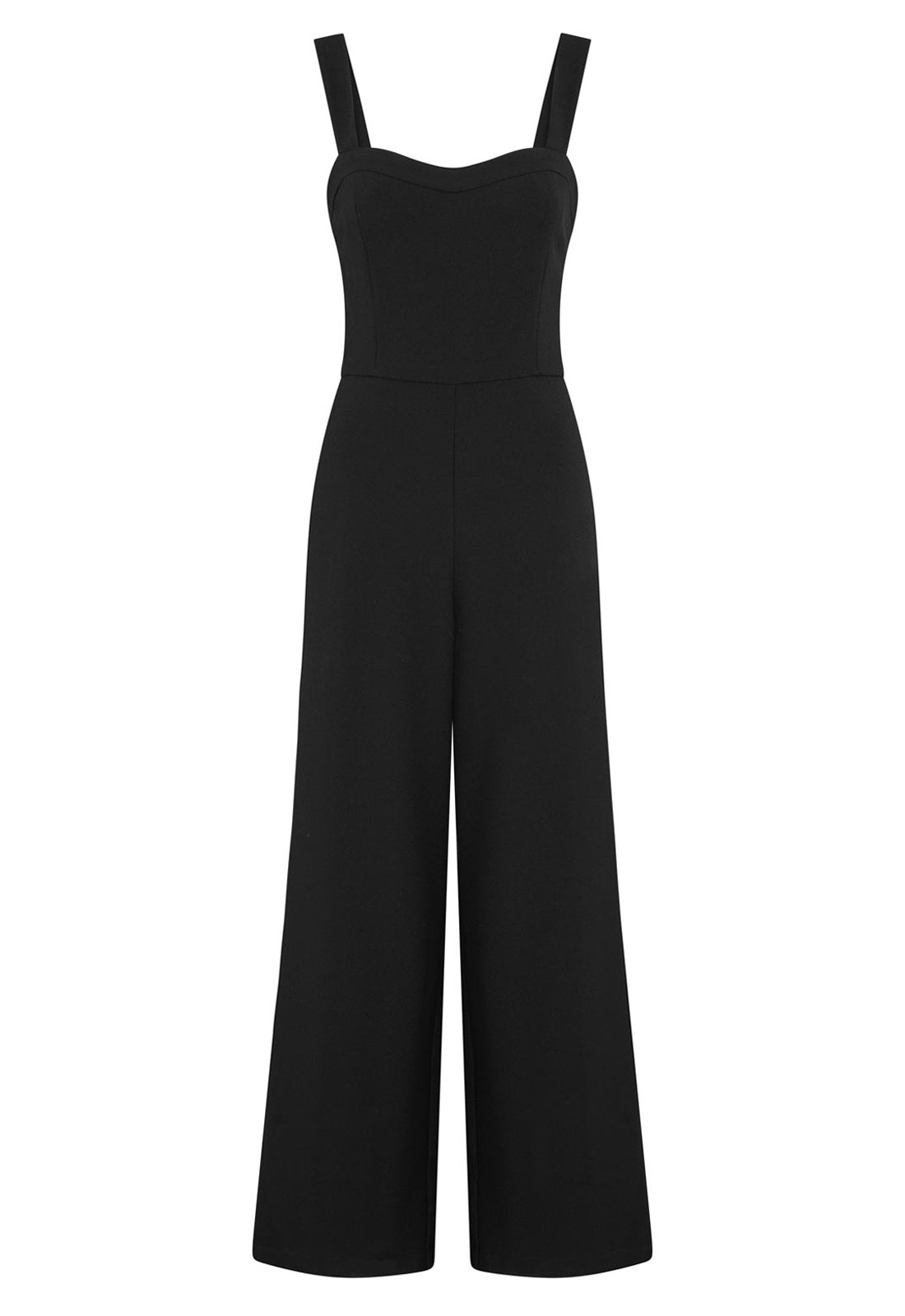 Gina Bacconi Black Emy Black Wide-Leg Jumpsuit
