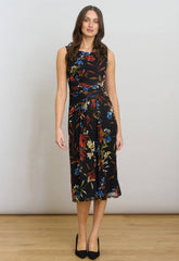 Gina Bacconi Black / Multi Gina Sleeveless Floral Dress