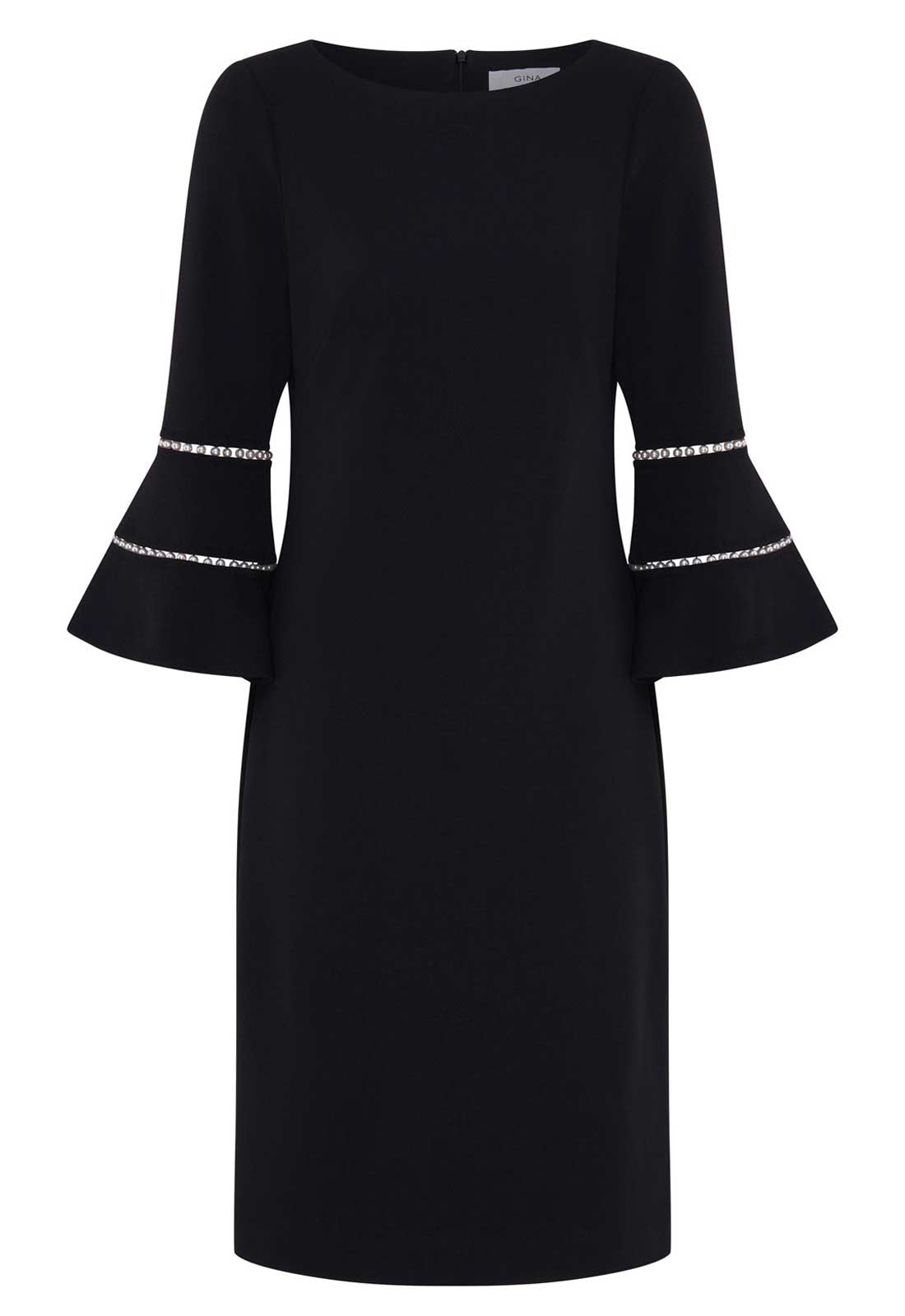 Gina Bacconi BLACK Ivette Long Sleeve Dress