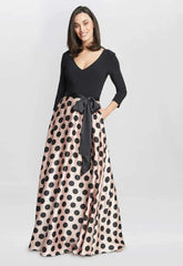 Gina Bacconi Ester Spot Maxi Dress