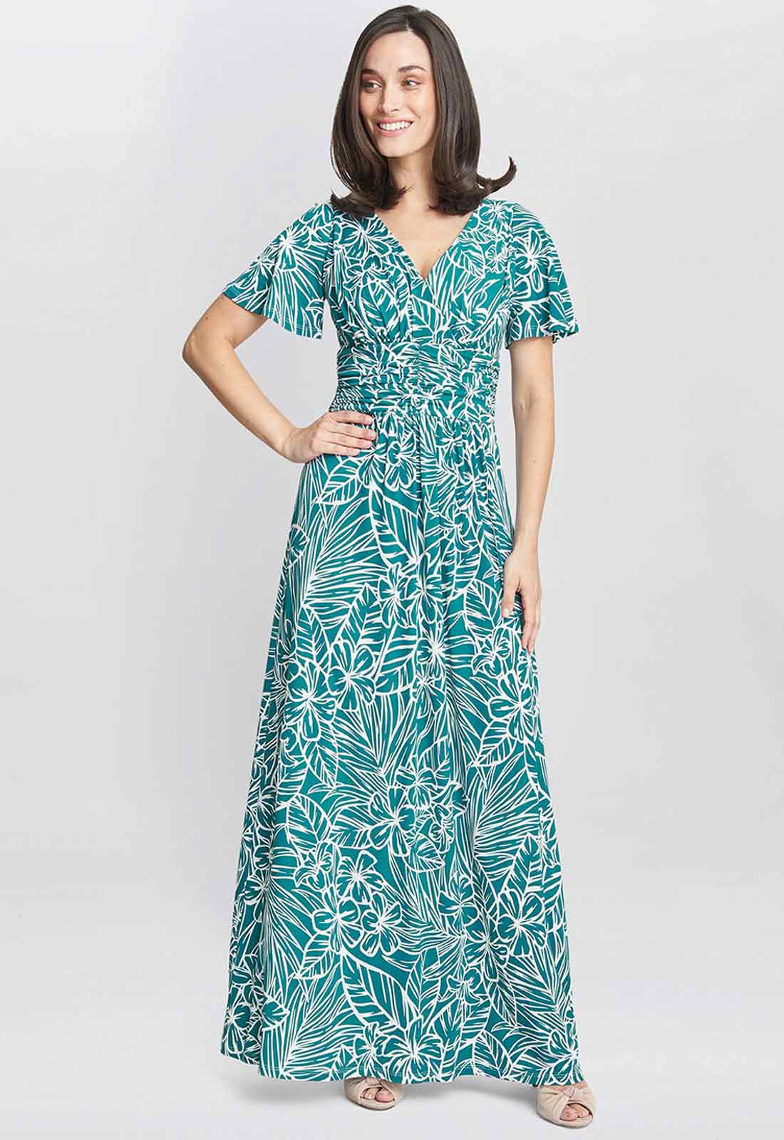 Gina Bacconi Fatima Jersey Maxi Dress