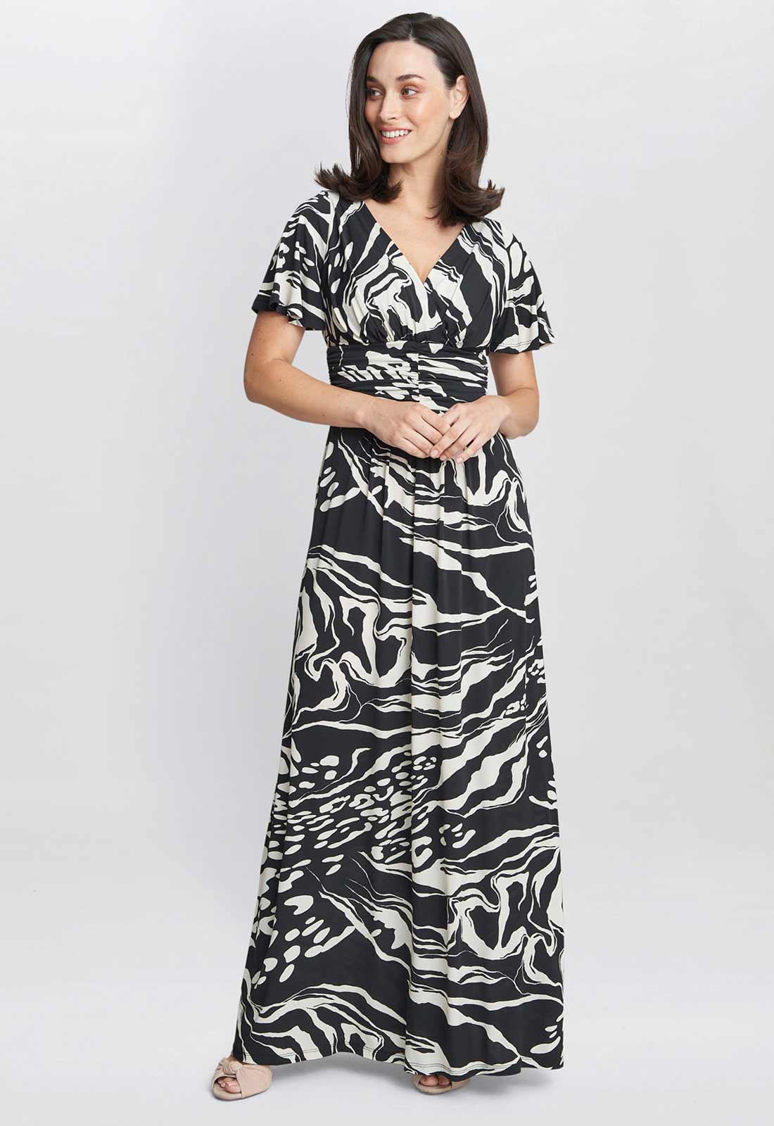 Gina Bacconi Geraldine Jersey Maxi Dress