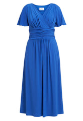 Gina Bacconi Blue Frieda Jersey Print Dress