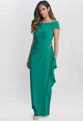 Gina Bacconi Jade Jodie Off Shoulder Jersey Dress