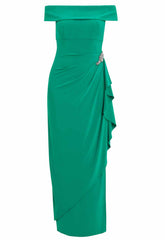 Gina Bacconi Jade Jodie Off Shoulder Jersey Dress