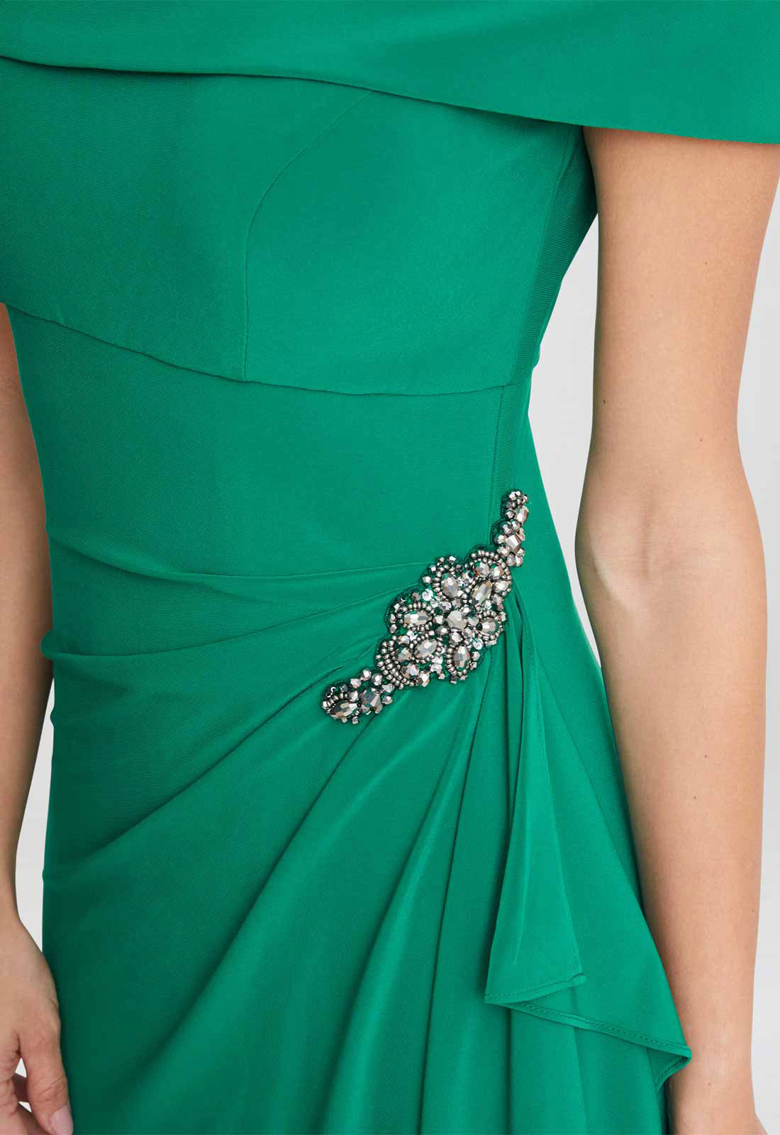 Gina Bacconi Jade Jodie Off Shoulder Jersey Dress