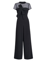 Gina Bacconi Black Charlene Structured Jumpsuit