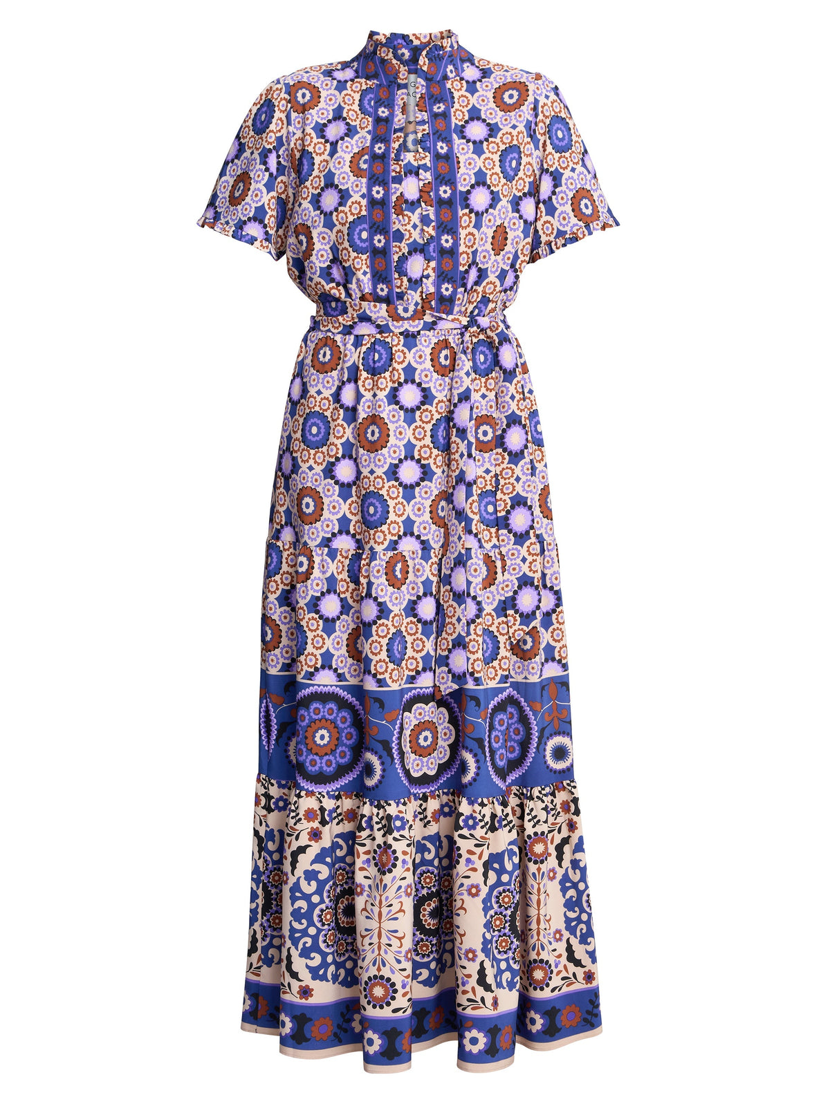 Gina Bacconi Margot Printed Maxi Dress