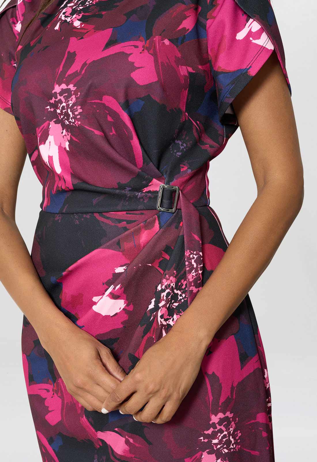 Gina Bacconi Multi Roby Floral Print Dress