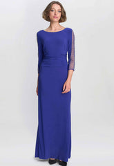 Gina Bacconi Iris Hollie Embellished Sleeve Maxi Dress