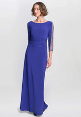 Gina Bacconi Iris Hollie Embellished Sleeve Maxi Dress