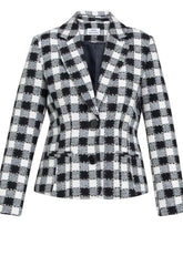 Gina Bacconi Black / White Alise Tweed Jacket