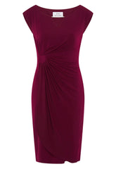Gina Bacconi Burgundy Helen Wrap Dress