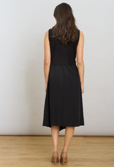Gina Bacconi Black Ashlee Black Midi Dress