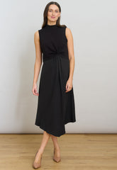 Gina Bacconi Black Ashlee Black Midi Dress