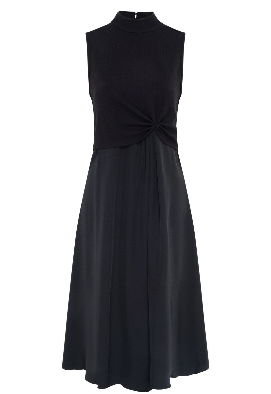 Gina Bacconi Black Ashlee Black Midi Dress