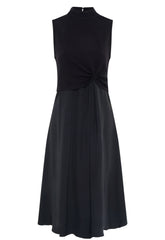 Gina Bacconi Black Ashlee Black Midi Dress