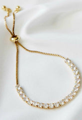 Always Chic Gold Crystal Rope Bracelet