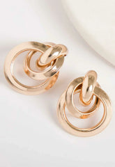 Always Chic Gold Knot Earrings