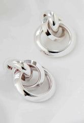 Always Chic Silver Knot Earrings
