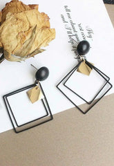 Always Chic Black Diamond Drop Earrings