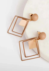 Always Chic Brown Diamond Drop Earrings
